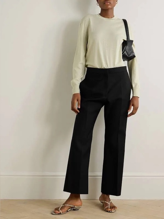 Jil Sander Pants - Jill Sander all black cotton dress pants trousers slacks